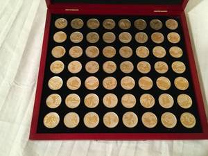 lot 265 image: 56 Gold & Silver Highlighted Quarters