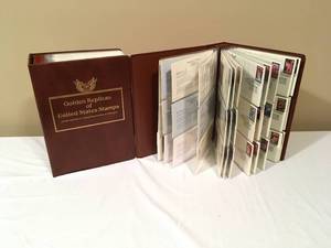 lot 267 image: 2 Volumes Golden Replicas of US Stamps