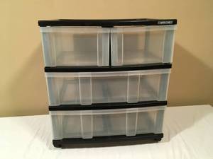 lot 269 image: 4-Drawer Wide Chest Storage Bin
