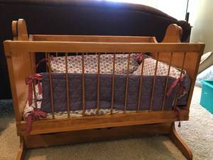 lot 211 image: Hand-made Cradle, One-of-a kind