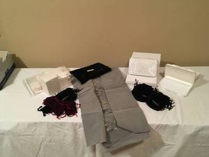 lot 222 image: Jewelry Gift Boxes, Velvet Bags, Jewelry Boxes