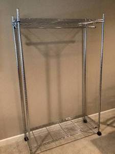 lot 360 image: Hanging clothes metal rack