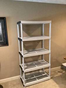 lot 359 image: Set of 3 Keter Storage Shelves