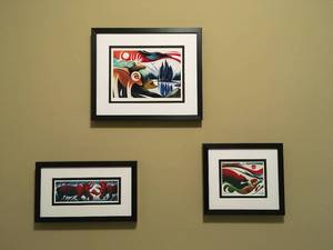 lot 305 image: Alaskan Artwork - set of 3