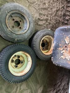 lot 89 image: Old Tires and Tractor Seat