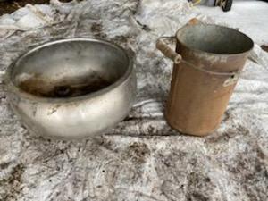 lot 76 image: Cream Separator Basin and Can