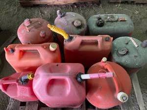 lot 79 image: Large Lot of Gas Cans