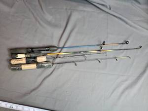 4 Ice Fishing Poles without Reels