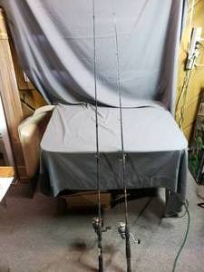 2 Fishing Poles with Reels