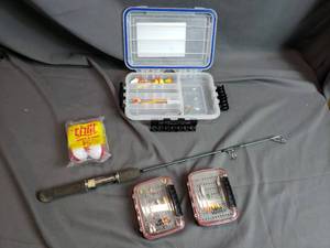 Ice Fishing Rod and Tackle