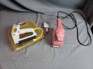 Electric Sander and Stapler