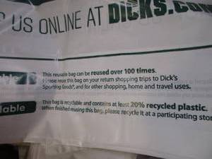 lot 130 image: Plastic Shopping Bags