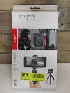 lot 16 image: JOBY - GripTight Action Kit Tripod - RedGrayBlack