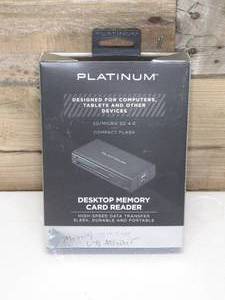 lot 20 image: Platinum - USB 3.2 Gen 1 SD, microSD, CF 3 Slot Memory Card Reader - Black