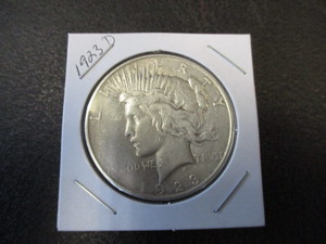 1923-D (Denver) Peace Silver Dollar - 90% Silver