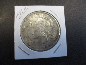1923-P (Philadelphia) Peace Silver Dollar - 90% Silver