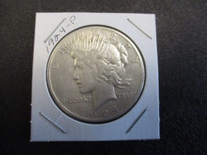 1924 P (Philadelphia) Peace Silver Dollar - 90% Silver
