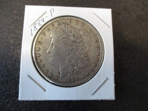 1884-P (Philadelphia Mint) Morgan Silver Dollar - 90% Silver