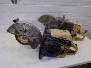 Wacker Gas Concrete Saw Tested and Runs with Parts Saw
