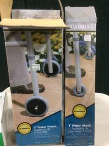 lot 14 image: New In Open Boxes Guardian 5 and 3 Walker Wheels and Flotec Inc Oxygen Regulator
