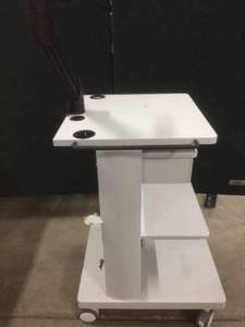 lot 41 image: Super Nice Sandhill Scientific Mobile Shelving Cart with Locking Drawer With Key - 