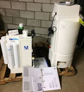 lot 46 image: WOWOW MSRP $12,000 Millipore AFS Essential 24 Water Purification System With 60 Liter Tank - High Performance Reliable Reverse Osmosis Water -Excellent Working Condition However Needs UV Lamp Replaced  
