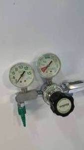 lot 8 image: Medica Oxygen Regulator with Dual High Pressure Gauge