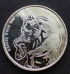 2013 1 Oz. Silver Round - Bull & Bear