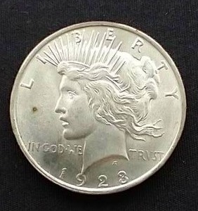 1923 Peace Dollar