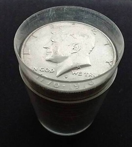 Partial Roll of 1970s Kennedy Half Dollars