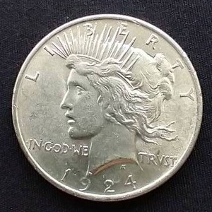 1924 Peace Dollar