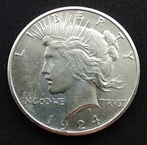 1924-S Peace Dollar