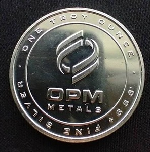 1 Oz OPM Silver Round