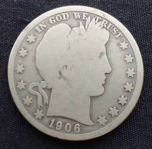 1906-O Barber Half Dollar