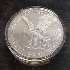2021 TYPE 2 AMERICAN SILVER EAGLE 1 TROY OZ .999 FINE SILVER IN AIRTITE