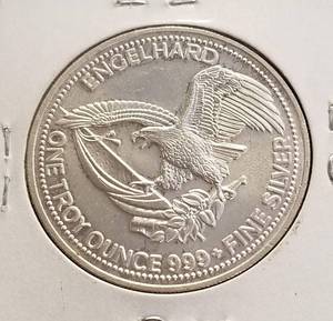 1 TROY OZ .999 FINE SILVER 1985 ENGELHARD AMERICAN PROSPECTOR