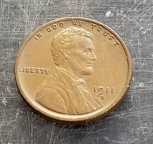 3 US SMALL CENTS 1911-D 1912-D 1913-D