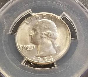 1954-S WASHINGTON QUARTER MS66 PCGS