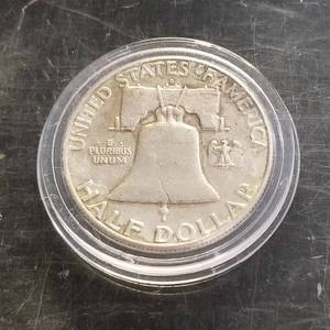 1963-D FRANKLIN HALF DOLLAR IN AIRTITE
