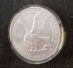 2021 TYPE 2 AMERICAN SILVER EAGLE 1 TROY OZ .999 FINE SILVER IN AIRTITE