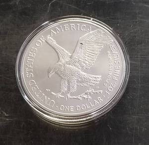 2021 TYPE 2 AMERICAN SILVER EAGLE 1 TROY OZ .999 FINE SILVER IN AIRTITE