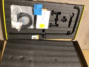 lot 16 image: Exposed Pipe Complete Shower System 1-Spray Patterns with 2.5 GPM 8 in. Wall Mount Dual Shower Heads in Matte Black Customer Returns See Pictures