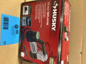 lot 33 image: Husky 12-Volt Inflator Customer Returns See Pictures