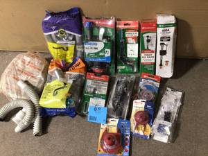 lot 69 image: MIX LOT OF ACCESORIES FOR TOILET & ETC Customer Returns See Pictures