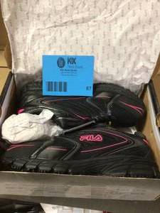 lot 87 image: Fila Womens Memory Reckoning 8 Slip Resistant Athletic Shoes - Steel Toe - Black Size 9.5(M) Customer Returns See Pictures