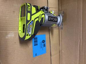 lot 93 image: RYOBI ONE 18V Cordless Fixed Base Trim Router (Tool Only) with Tool Free Depth Adjustment Customer Returns See Pictures
