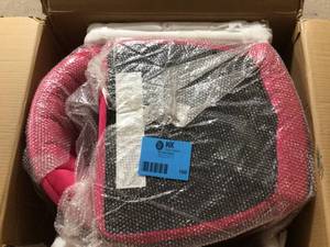 lot 100 image: JAYDEN CREATION Milia Fuchsia Tufted Dining Chair (Set of 2) Customer Returns See Pictures