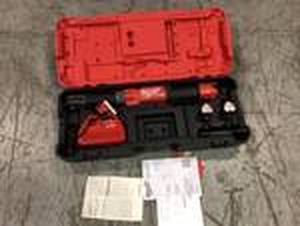 lot 102 image: M12 FUEL ONE-KEY 12-Volt Lithium-Ion Brushless Cordless 12 in. Digital Torque Wrench Kit with Two 2.0 Ah Batteries by Milwaukee Customer Returns See Pictures