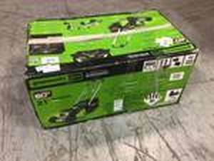 lot 104 image: PRO 21 in. 60V Battery Cordless Self-Propelled Walk-Behind Lawn Mower with (2) Battery and Charger by Greenworks Customer Returns See Pictures