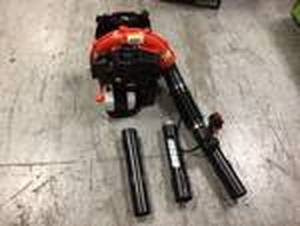 lot 105 image: 216 MPH 517 CFM 58.2cc Gas 2-Stroke Cycle Backpack Leaf Blower with Tube Throttle by ECHO Customer Returns See Pictures